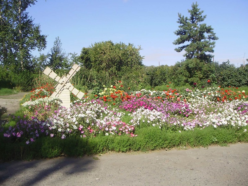 Школьный цветник